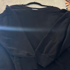 T.La Women's Classic Black Crewneck Sweater